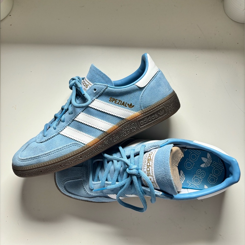 adidas Spezial Light Blue White Suede Sneakers